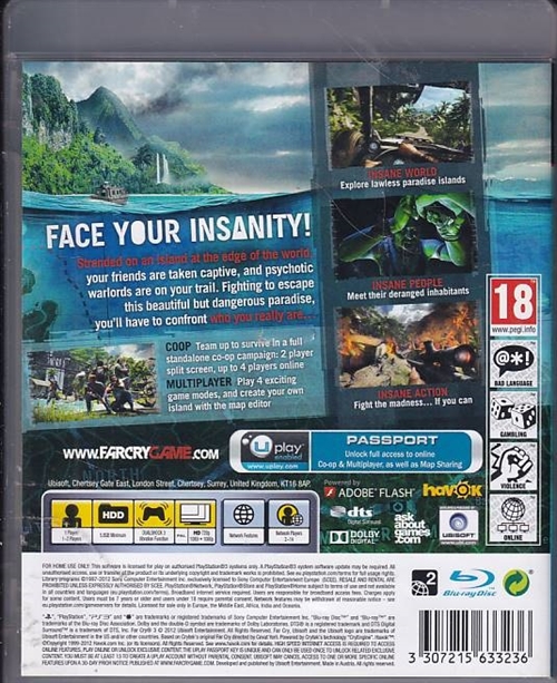 Far Cry 3 - PS3 (B Grade) (Genbrug)